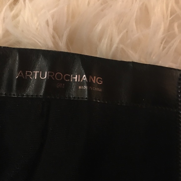 ARTUROCHIANG - Blk/tall leather boots, Sz 9 - Picture 6 of 9